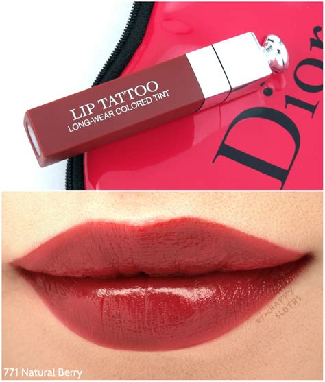 dior lip tattoo review female daily|Dior lip tattoo natural berry.